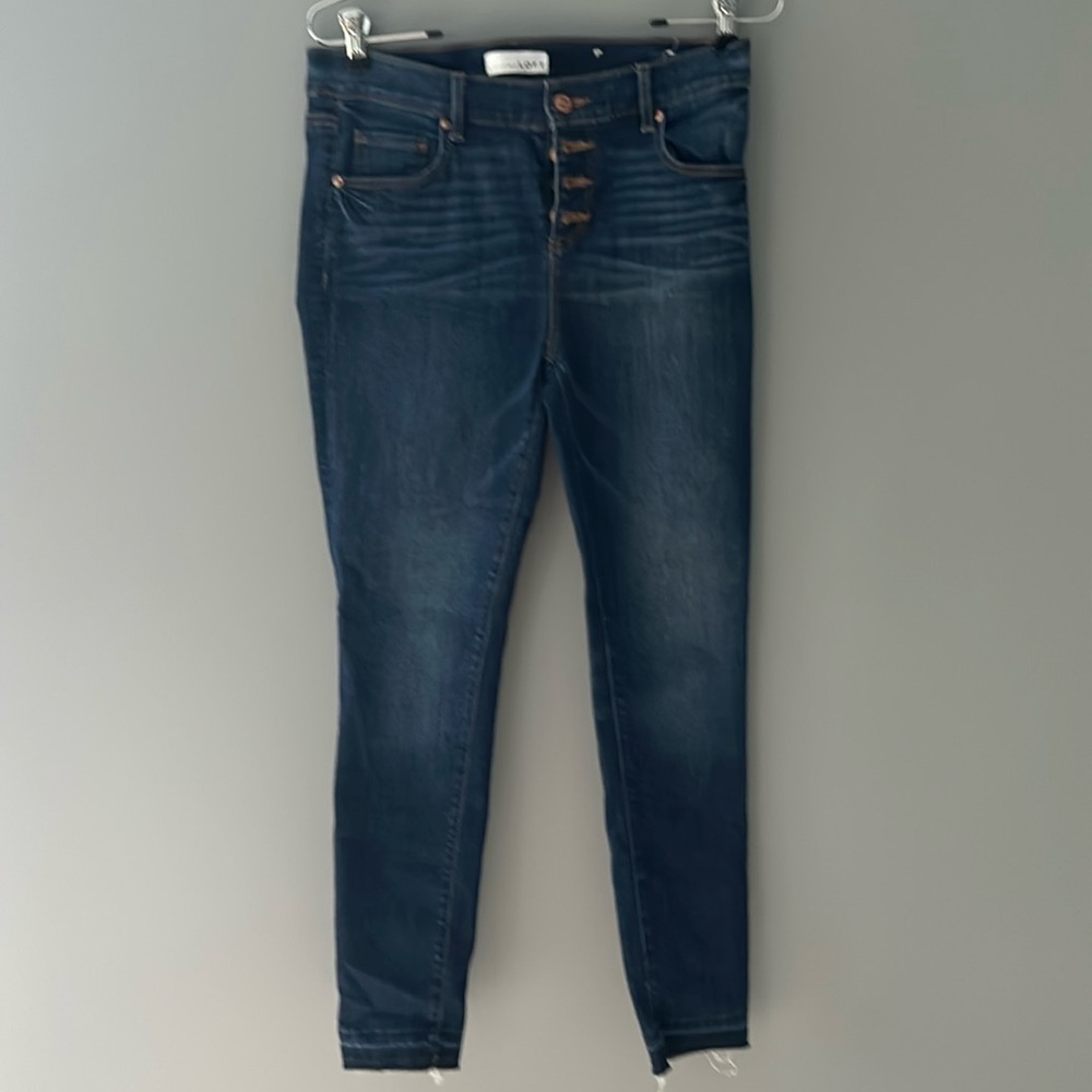 Loft button fly skinny modern jeans . Size 27